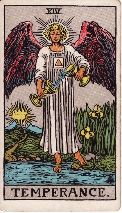 Cartea de tarot Temperanța
